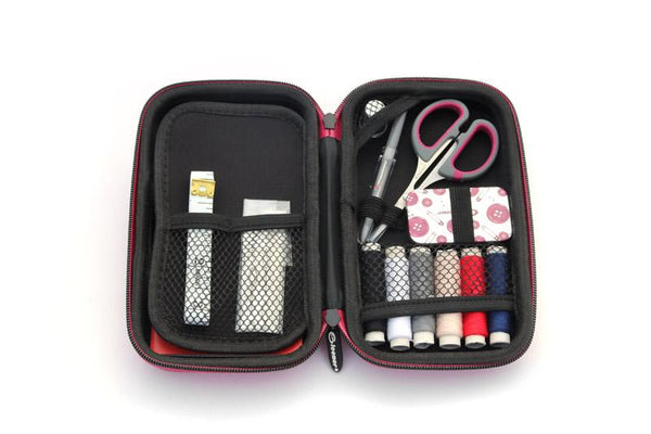 Quick Fix Sewing Kit with Gleener On the Go, Raspberry Red